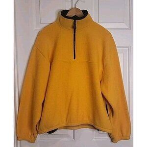 Vintage Men’s Timberline Colorado Yellow 1/4 Zip Fleece Pullover Size Medium
